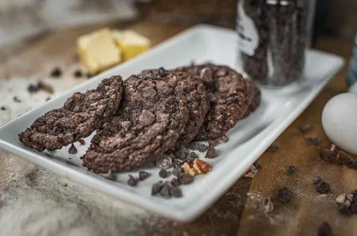 Galletas de doble chocolate